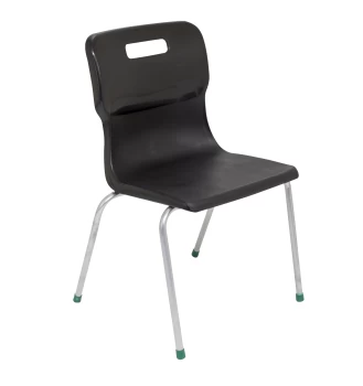 Titan 4 Leg Chair Size 5 - 430mm Seat Height - Black