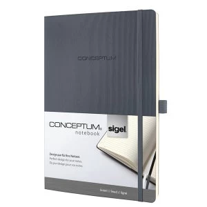 Sigel Conceptum Notebook Soft Cover Lined And Numbered 194 Pages Dark