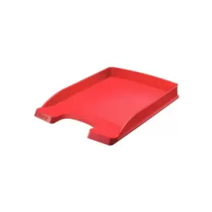 Plus A4 Slim Letter Tray - Red - Outer Carton of 10