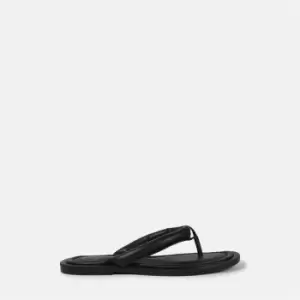 Missguided Padded Flip Flops - Black