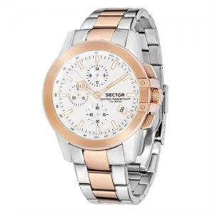 Sector No Limits Mens 480 SS IP Rose gold Two Tone Watch - R3273797001