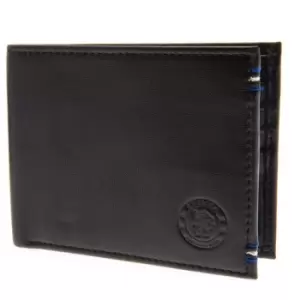 Chelsea FC Leather Mens Stitched Wallet (One Size) (Black)