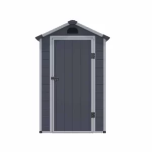Rowlinson Airevale Plastic Apex Shed 4ft x 3ft, Light Grey