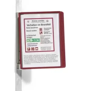 Durable 591403 Display board Red (W x H x D) 325 x 360 x 260 mm A4