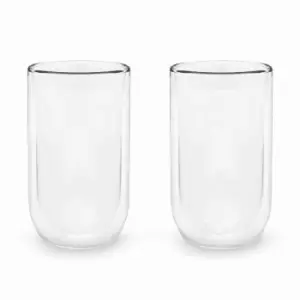 Bredemeijer Set Of 2 Double Wall Glass Tumbler For Coffee Or Tea, Large 400Ml