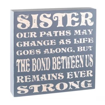 Sister Plaque By Heaven Sends