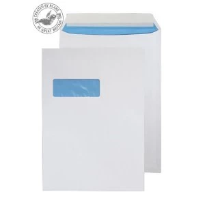 Blake Purely Everyday C4 Peel and Seal 324mm x 229mm 110gm2 Pocket High Window Envelopes White Pack of 250