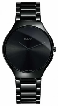 RADO True Thinline High-tech Ceramic Black Dial Watch
