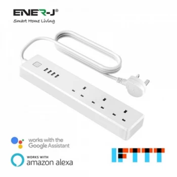 Ener-J WiFi Power Extension Lead 1.8metre With 3 AC Ports And Surge