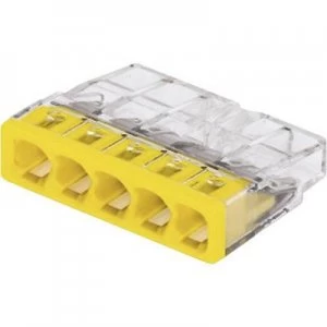 Screw terminal rigid: 0.5-2.5 mm² Number of pins: 5 WAGO 100 pc(s) Transparent, Yellow