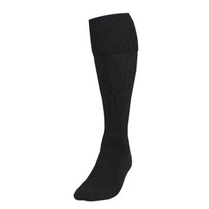 Precision Plain Football Socks Adult - Black
