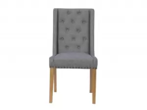 Kenmore Avalon Light Grey Fabric Dining Chair