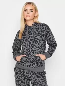 PixieGirl Petite Leopard Print Hoody - Grey, Size 8, Women