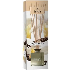 Price's Candles Sweet Vanilla Reed Diffuser - 100ml