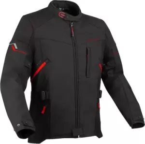 Bering Cobalt Motorcycle Textile Jacket, black-red, Size XL, black-red, Size XL