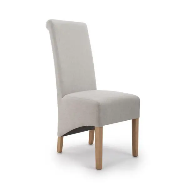 Shankar Krista Herringbone Plain Cappuccino Dining Chairs - Beige 6747106