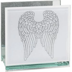 Glitter Angel Wings Tealight Holder