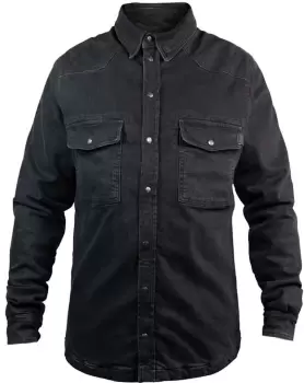 John Doe Motoshirt XTM Denim Motorcycle Shirt, black, Size S, black, Size S