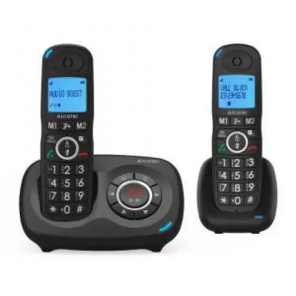 Alcatel XL595 Voice TAM Cordless Dect Phone Twin Headsets