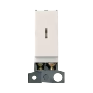 Click Scolmore MiniGrid 13A Resistive Key Switch Module Double-Pole White - MD046PW
