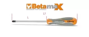 Beta Tools 1299 Beta MAX Pozidriv - Supadriv Screwdriver PZ1 x 80mm
