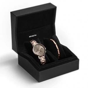 MVMT Nova Ladies Rose Gold Tone Watch & Bangle Gift Set
