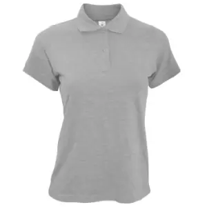 B&C Safran Pure Ladies Short Sleeve Polo Shirt (XL) (Heather Grey)