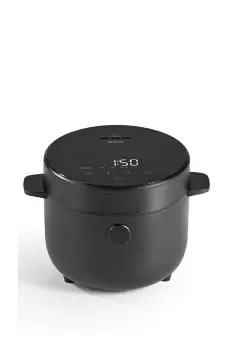 Digital Rice Cooker With Steam Insert - Black, 400W