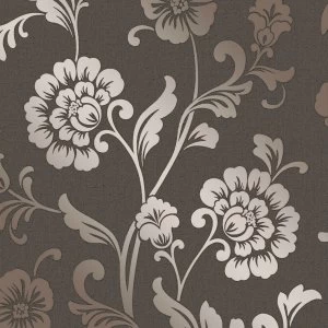 Fine Decor Fine Decor Quartz Floral Wallpaper - Bronze