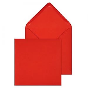 Purely Invitation Coloured Envelopes Gummed 155 x 155mm Plain 100 gsm Red Pack of 500