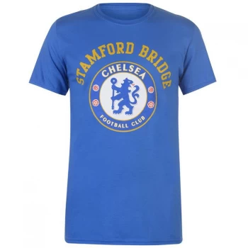 Source Lab Chelsea Crest T Shirt Mens - Blue