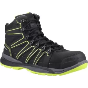 Addvis Mid S3 Boots Safety Black/Yellow Size 38