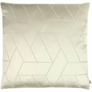 Kai Hades Metallic Geometric Cushion Cover, Tusk, 55 x 55 Cm