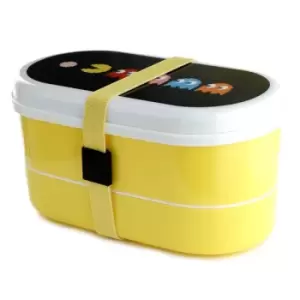 Pac-Man Stacked Bento Box Lunch Box with Fork & Spoon