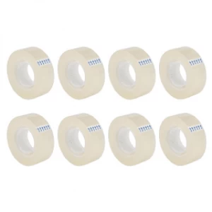 Value Easy Tear Tape 18mm x 33m - Clear (8 Pack)
