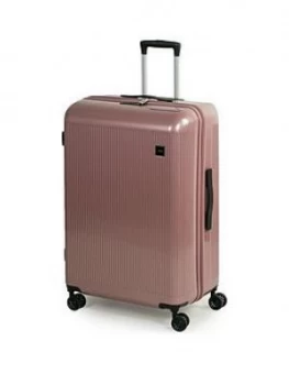 Rock Luggage Windsor Large 8-Wheel Suitcase - Rose Pink