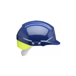 Reflex safety helmet blue c/w yellow rear flash - Blue - Blue - Centurion