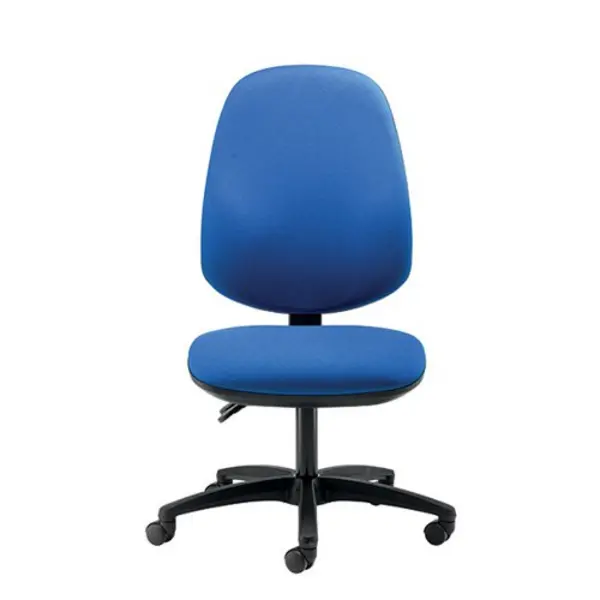 Cappela Campos High Back Posture Chair No Arms 2 Lever Mechanism Fabric Blue KF81987