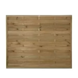 Forest Garden Pressure Treated Horizontal Hit & Miss Fence Panel - 1800 x 1500mm - 6 x 5ft - Pack of 3