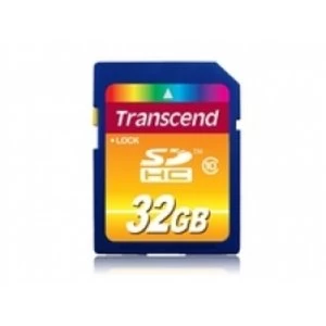 Transcend 32GB Secure Digital High Capacity Class 10 Flash Card TS32GSDHC10