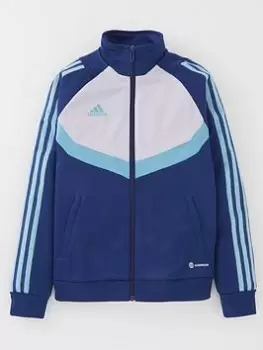 Boys, adidas Youth Tiro College Jacket - Blue Size 7-8 Years