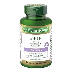 Natureamp39s Bounty 5 HTP 50 mg with Niacin and Vitamin B6 60 Rapid Release Capsules