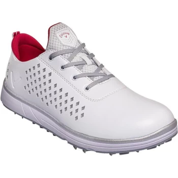 Callaway Halo Diamond Spiked Golf Shoes Womens - White/Pink