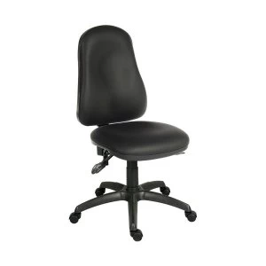 Teknik Office Ergonomic Comfort Faux Leather Computer Chair, Black
