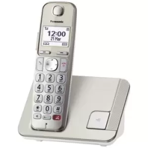 Panasonic KX-TGE250GN DECT/GAP Corded analogue Answerphone, Baby monitor, Hands-free, Hearing aid compatibility, base, Visual call notification Champa