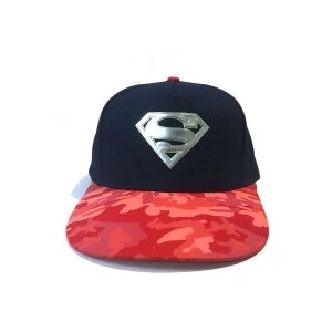 DC Comics - Superman Metallic Logo Snapback Unisex Baseball Cap - Blue/Red