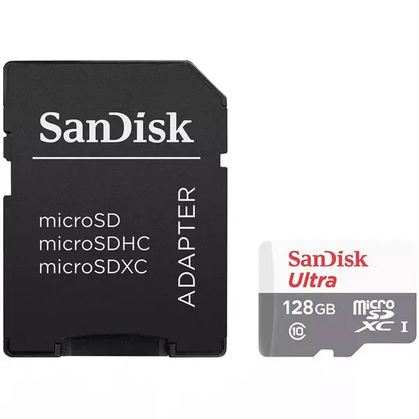 SanDisk Ultra SDSQUNR-128G-GN6TA Class 10 UHS-I MicroSDXC Card 128GB - Red