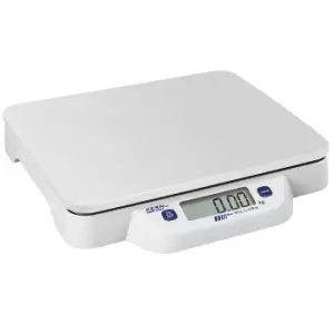 KERN Tabletop scales, low profile design, weighing range up to 20 kg, read-out accuracy 10 g, weighing plate 320 x 260 mm