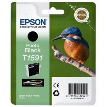 Epson Kingfisher T1591 Photo Black Ink Cartridge