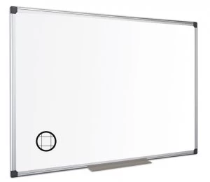 Bi-Office Maya Gridded Magnetic Alu Framed WTbrd 90x60cm